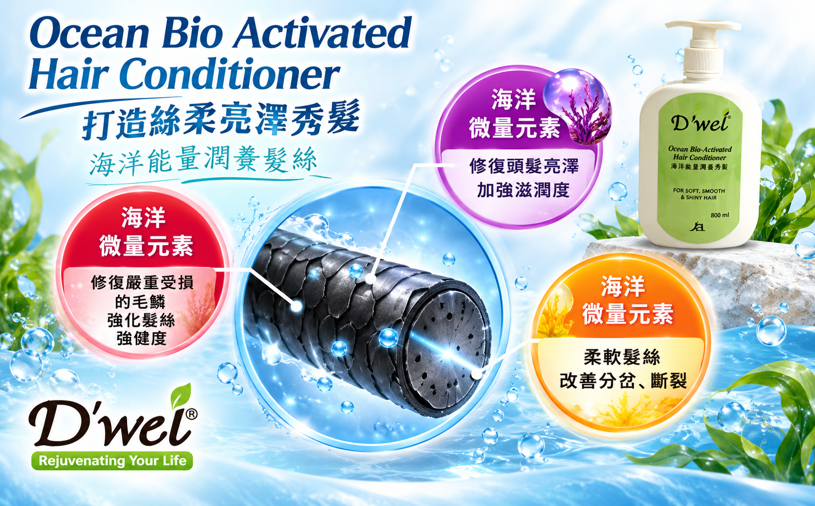 D'Wei Ocean Bio Activated Hair Conditioner