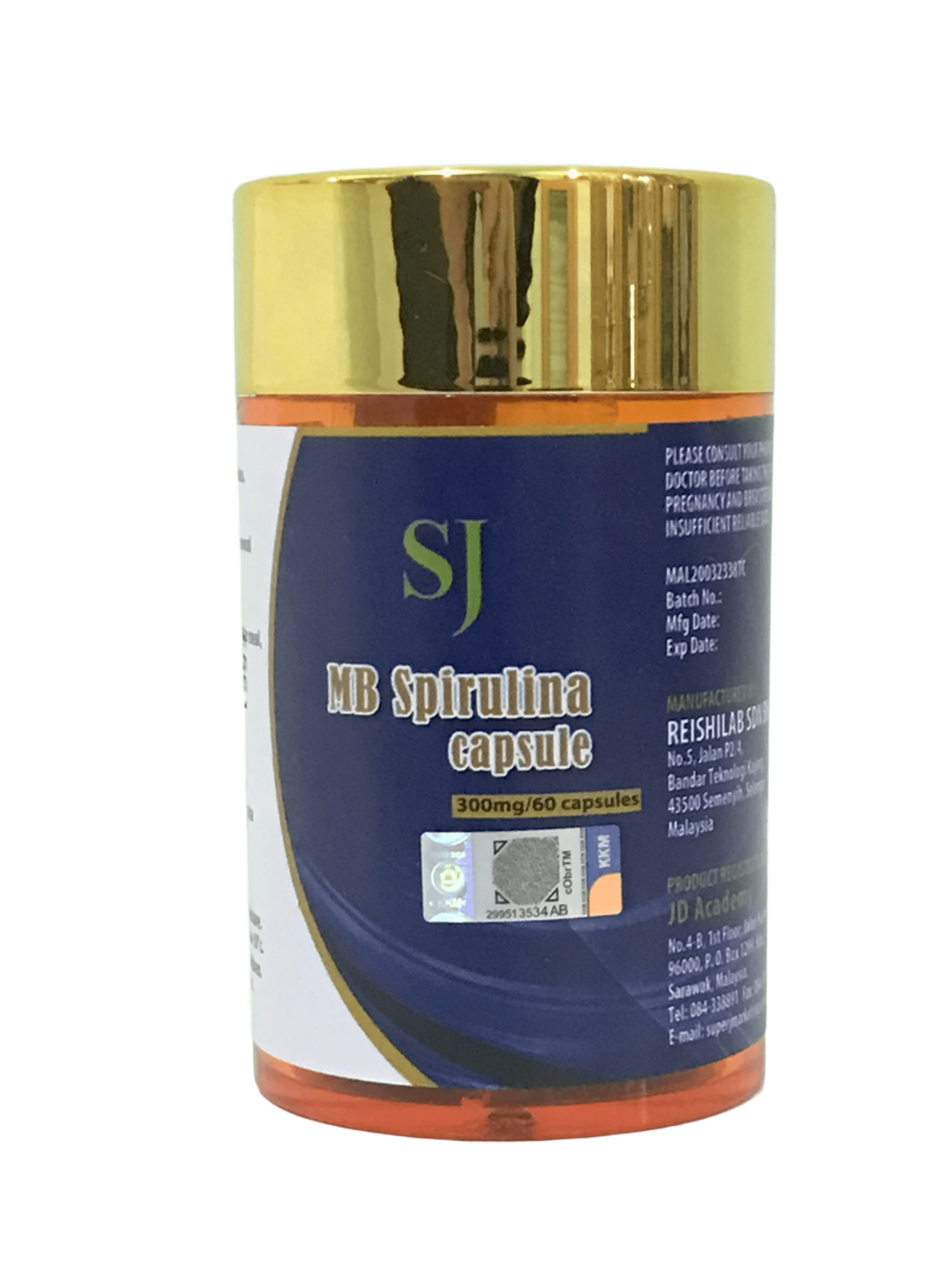 SJ MB Spirulina (60 Capsule)
